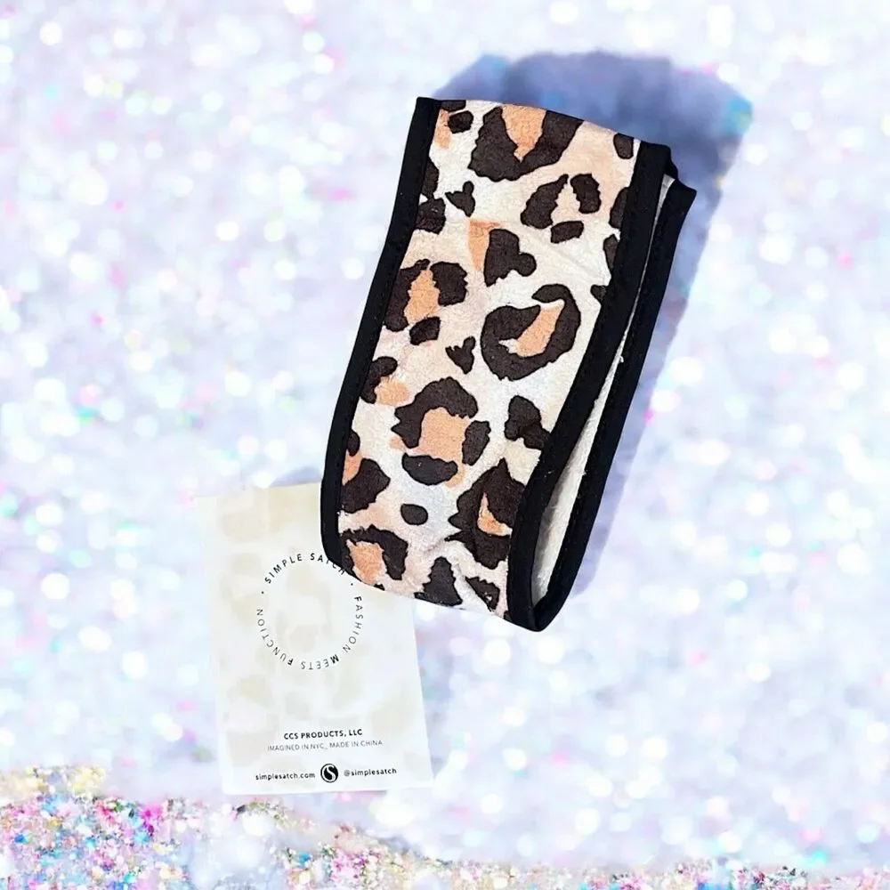 SIMPLE SATCH Spa Headband In Leopard Brand New In Package